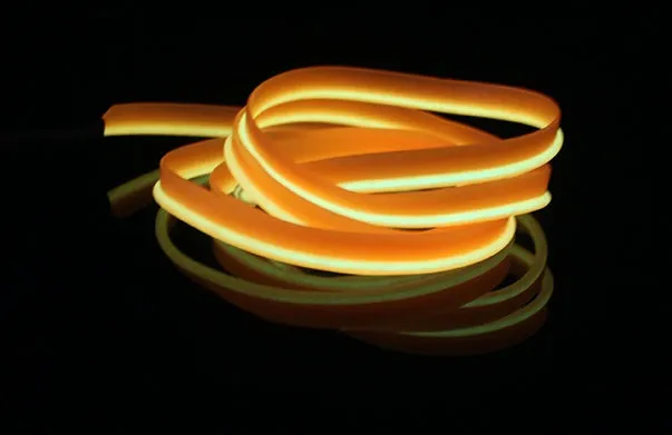 Flexible water-resistant LED strip light with 360° illumination, 1m length, 10 colour options