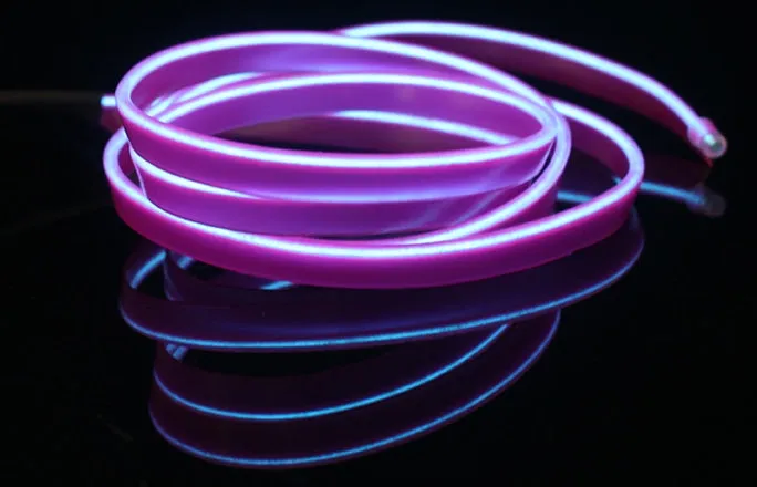 Flexible water-resistant LED strip light with 360° illumination, 1m length, 10 colour options