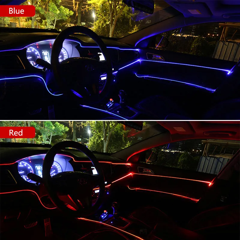 Flexible water-resistant LED strip light with 360° illumination, 1m length, 10 colour options