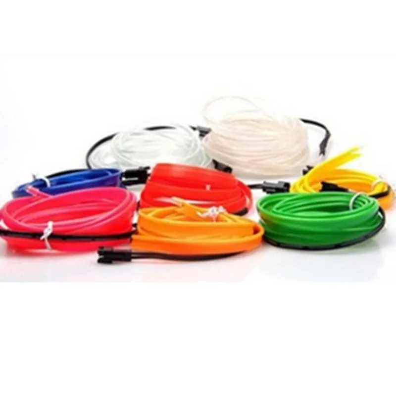 Flexible water-resistant LED strip light with 360° illumination, 1m length, 10 colour options