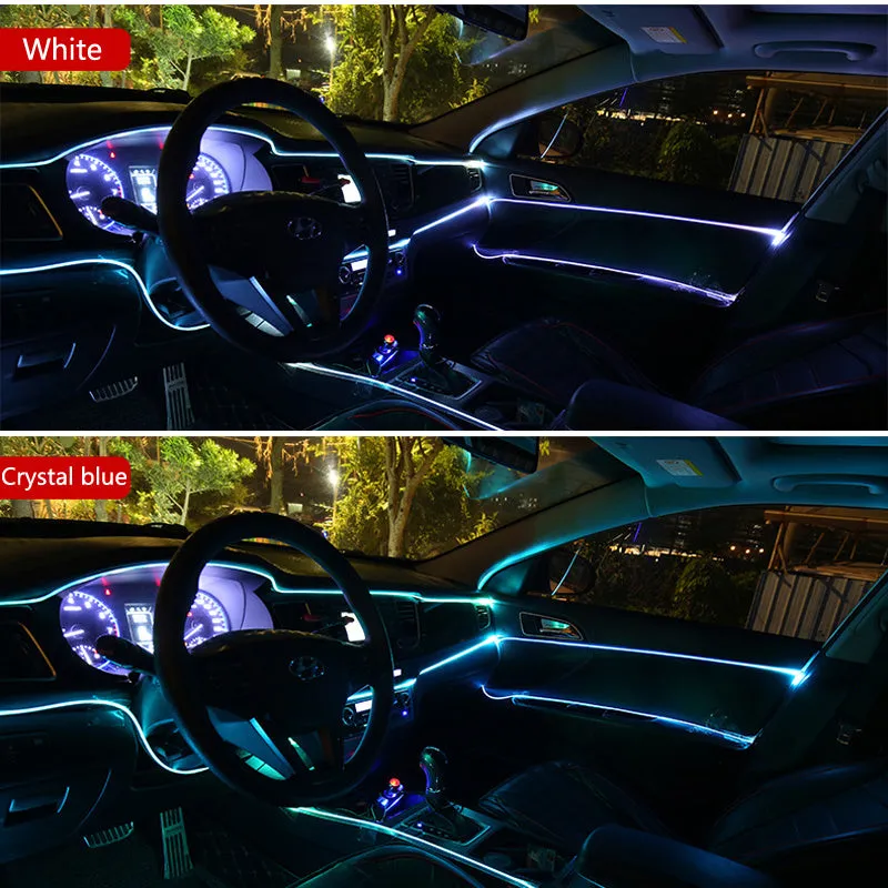 Flexible water-resistant LED strip light with 360° illumination, 1m length, 10 colour options