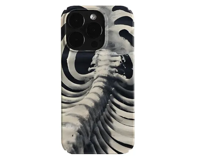 Retro art niche hard shell phone case in glossy finish, large hole cutout, scratch-resistant, for iPhone 14 Pro Max