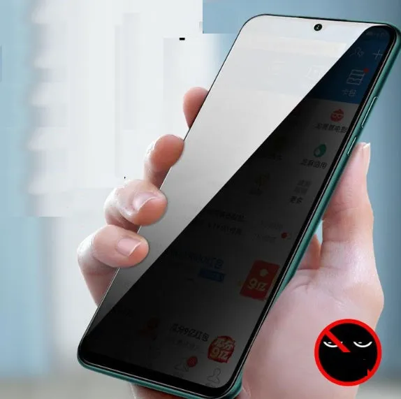 Anti-peep tempered glass screen protector for Huawei and Honor mobile phones with full coverage
