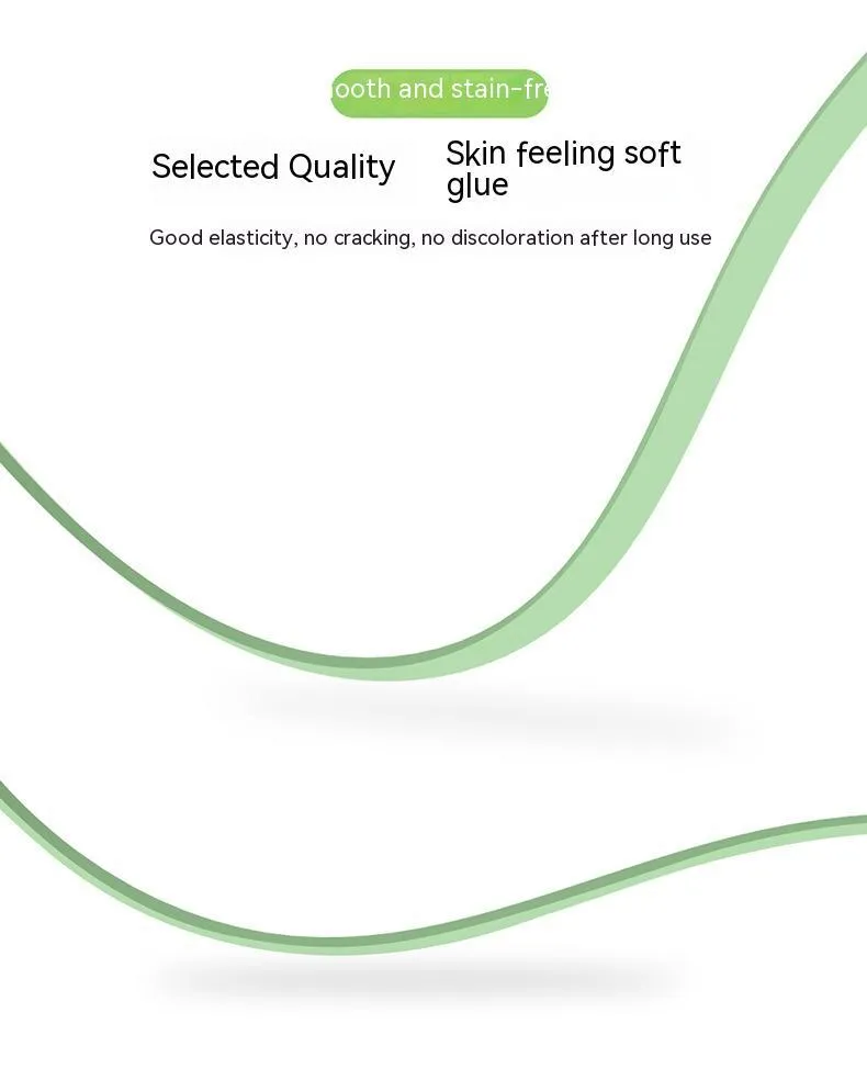 Multifunctional liquid silicone three-in-one charging cable 1.2m with Micro USB Type-C and Apple connectors in green