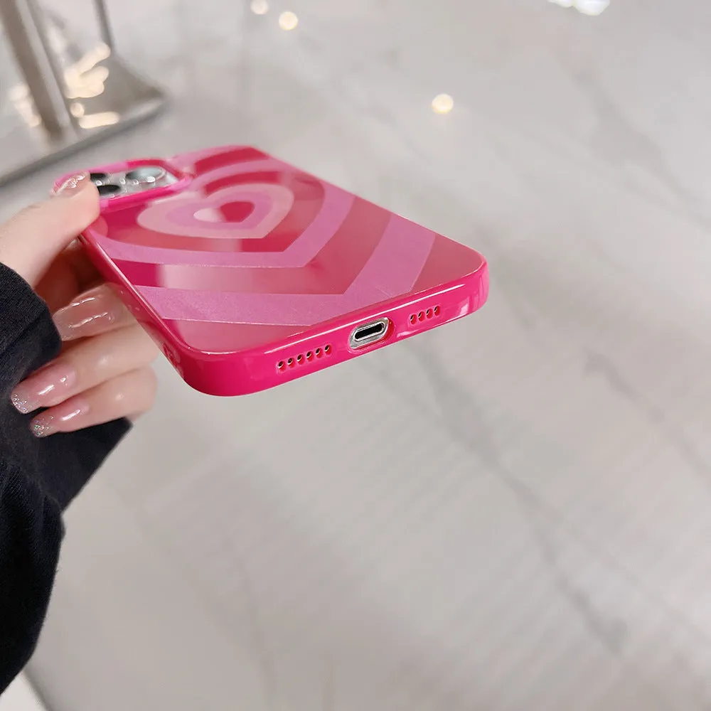Tianku pink TPU phone case with stripe and graffiti pattern for iPhone 11 12 13 14 Pro Max XR XS