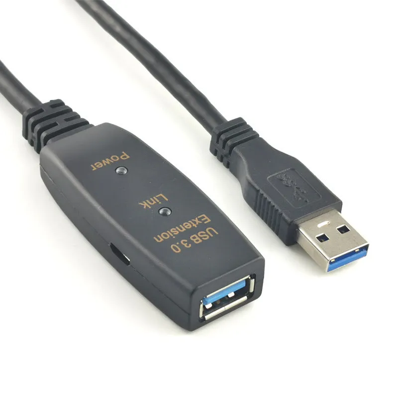 USB extension cable for conference camera and electronic whiteboard, oxygen-free copper, injection moulded, 5m-20m lengths