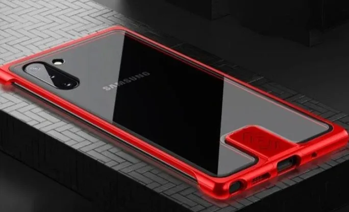 Transparent tempered glass phone case with metal frame for Samsung Note 10, solid colour back, black blue green pink red