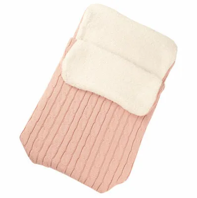 Winter baby stroller sleeping bag with lamb cashmere lining in envelope style design