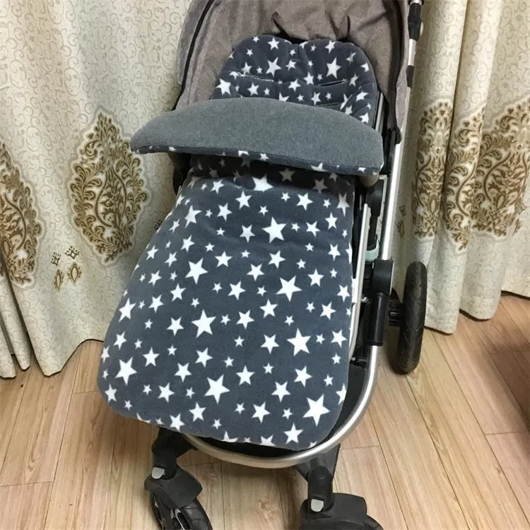 Winter baby stroller sleeping bag with lamb cashmere lining in envelope style design
