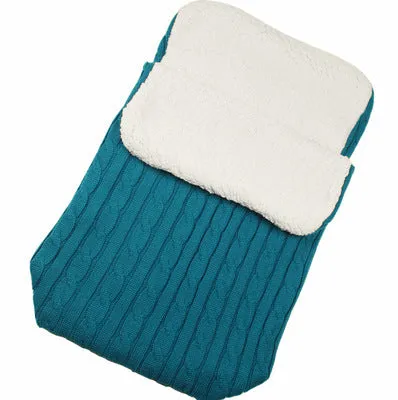 Winter baby stroller sleeping bag with lamb cashmere lining in envelope style design