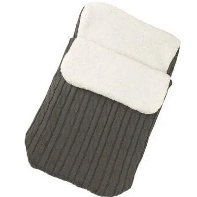 Winter baby stroller sleeping bag with lamb cashmere lining in envelope style design