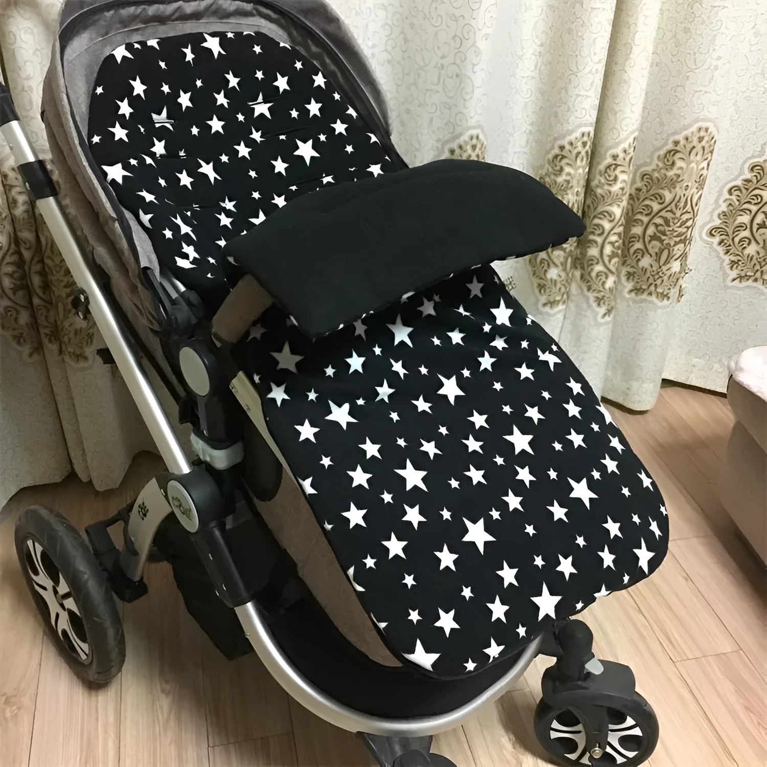 Winter baby stroller sleeping bag with lamb cashmere lining in envelope style design