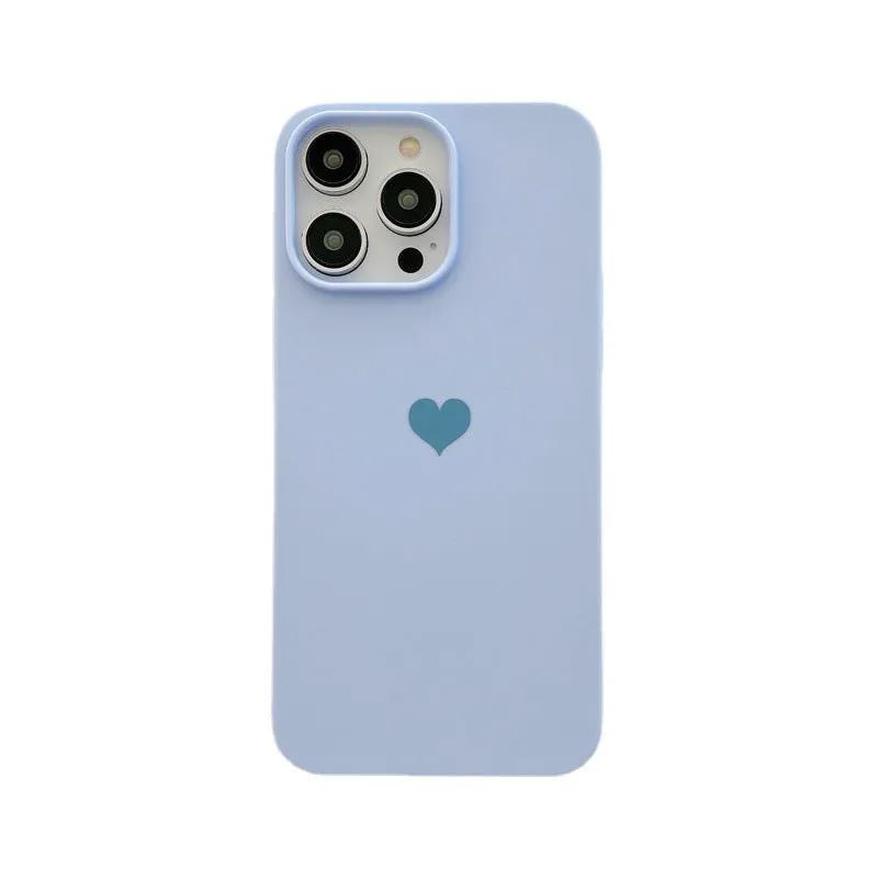 Little Love frosted TPU phone case for iPhone, fall protection, love theme, Matcha colour