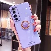 Flexible TPU silicone phone case for Samsung Galaxy in light green colour with precise cutouts