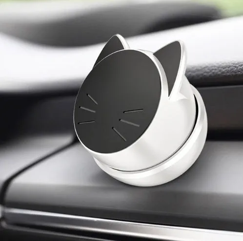 OATSBASF universal magnetic car phone holder with 360-degree rotation in black, white, and brilliant red