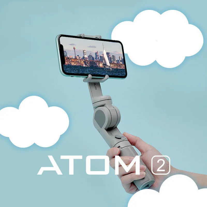 Snoppa Atom 2 green three-axis smartphone gimbal stabiliser on white background