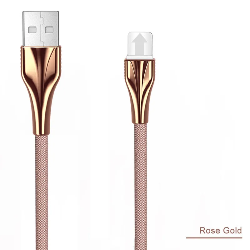 1m aluminium alloy braided data cable in black with Type-C connector on white surface