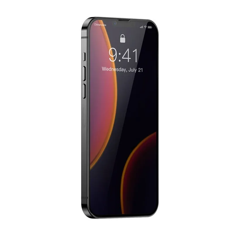 0.23mm non-broken edge curved privacy tempered film for iPhone 5.4 inch model