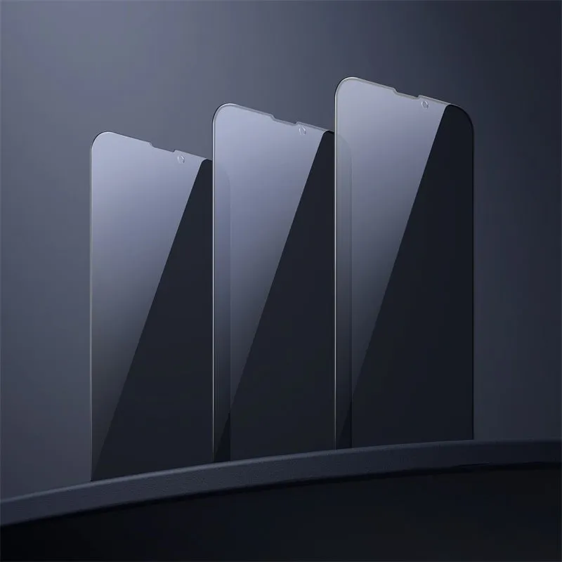 0.23mm non-broken edge curved privacy tempered film for iPhone 5.4 inch model