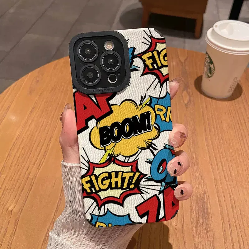 White leather pattern silicone all-inclusive phone case for Apple iPhone with anti-fingerprint surface