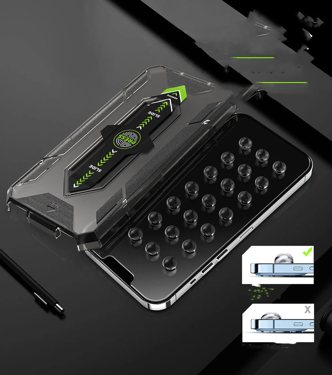 Tempered glass screen protector for iPhone 12 13 14 series HD transparent film scratch resistant