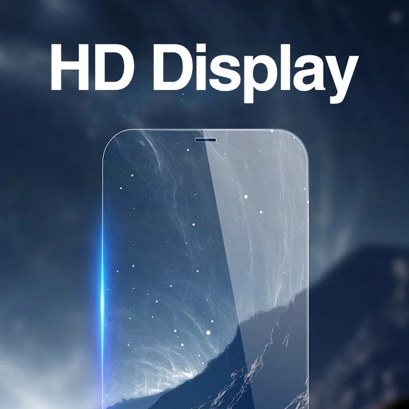 Tempered glass screen protector 4 pack compatible with iPhone models front film scratch-resistant explosion-proof