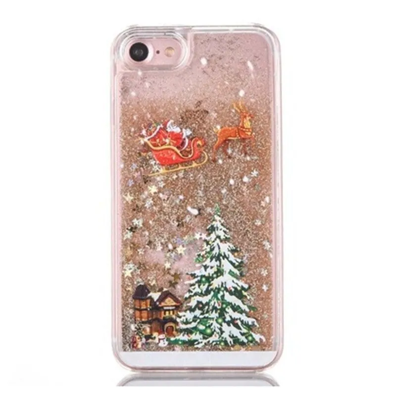 Christmas phone case for iPhone and Samsung in multiple colours including black and gold