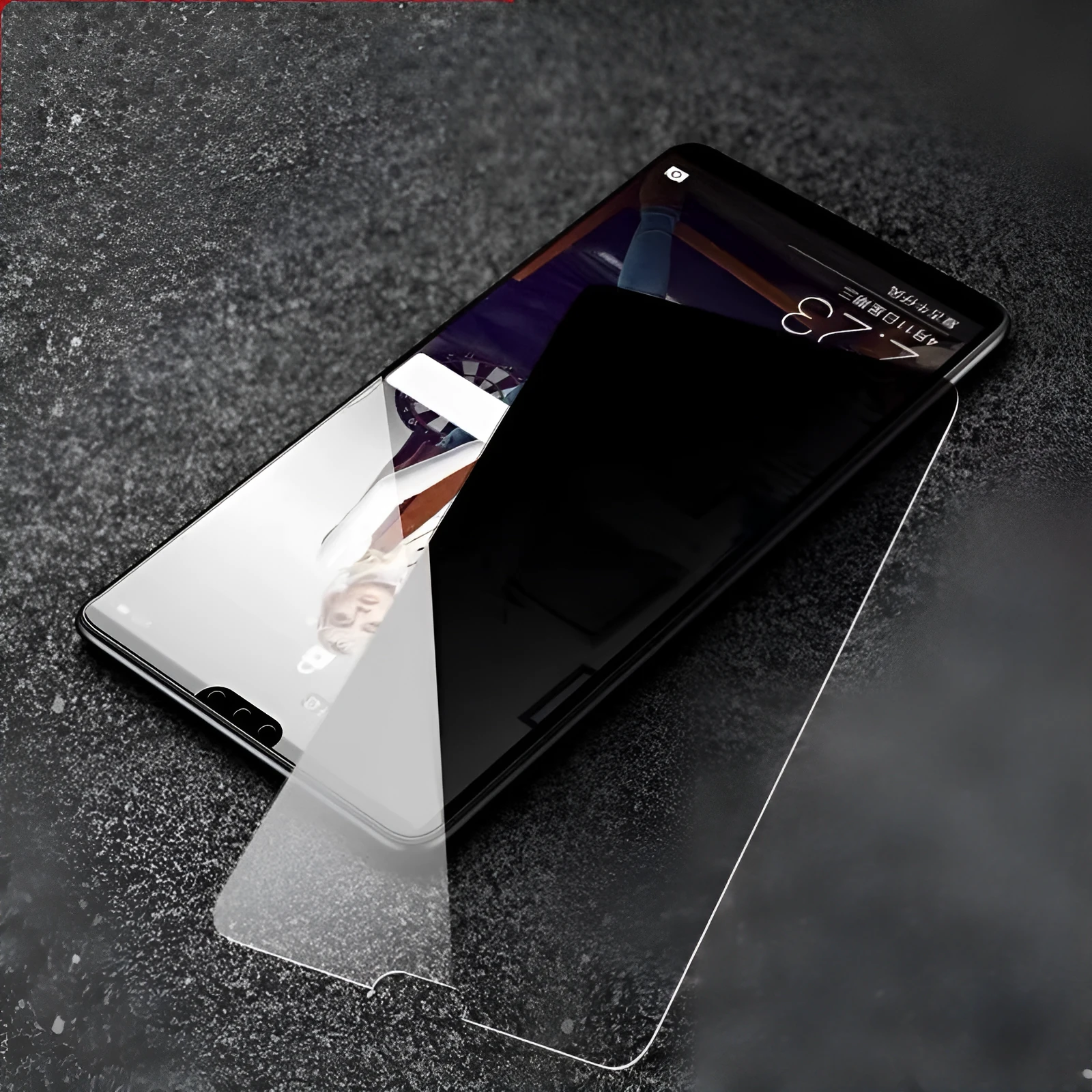 Huawei tempered glass privacy screen protector with mirror finish for Mate 30 Pro