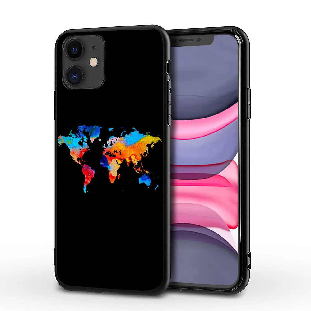 Love Airplane TPU PC back cover phone case for iPhone with printed design
