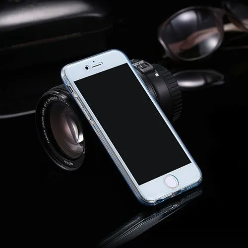 360 degree all inclusive TPU phone case for iPhone in simple design front and back covers colour options