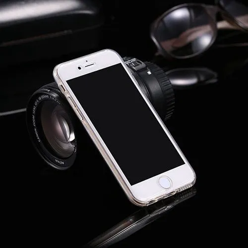 360 degree all inclusive TPU phone case for iPhone in simple design front and back covers colour options