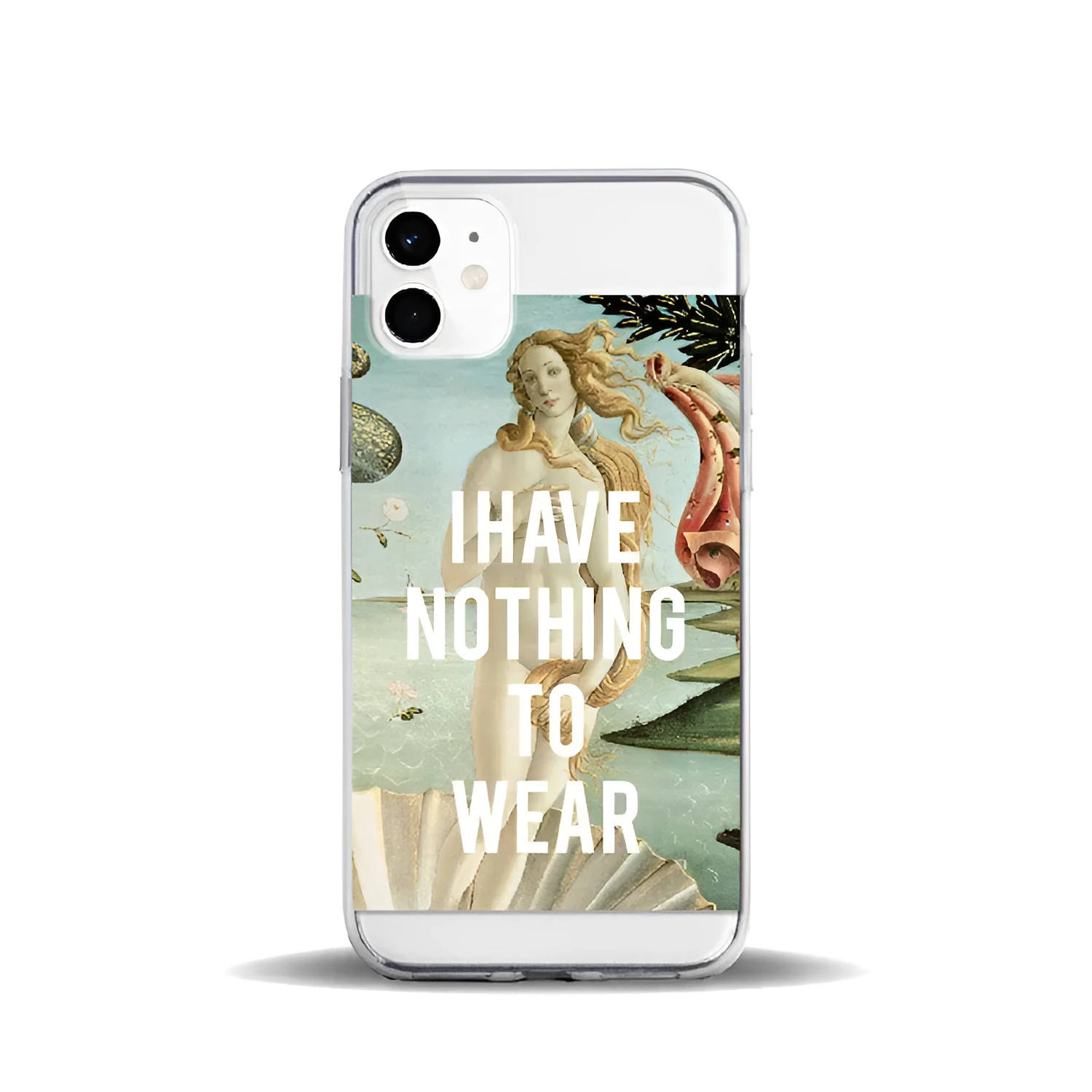 Floral painted soft TPU phone case for iPhone with sculpture finish and slim back cover design