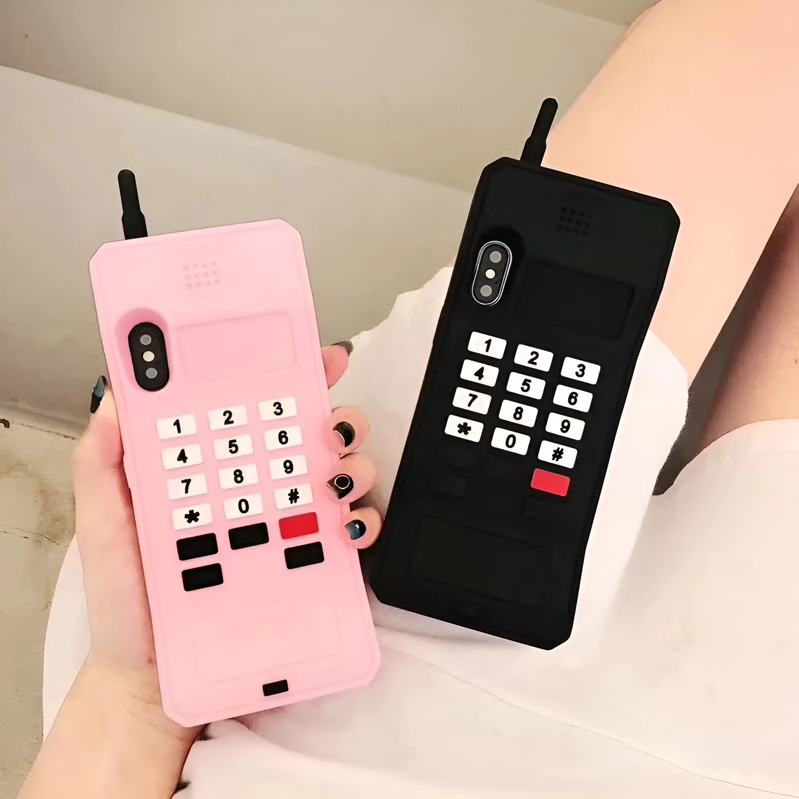 Big Brother silicone phone case for Apple iPhone in black, showing soft shell design