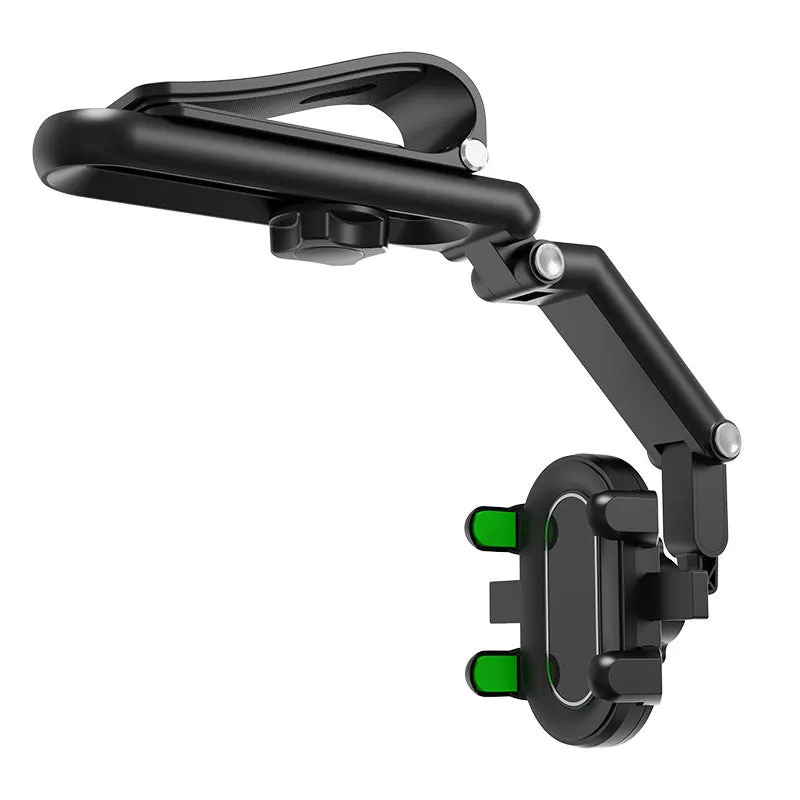 Car multi-purpose mobile phone holder desktop bracket in black with temperature-resistant ABS and nano PU for 4.0-7.0 inch smartphones