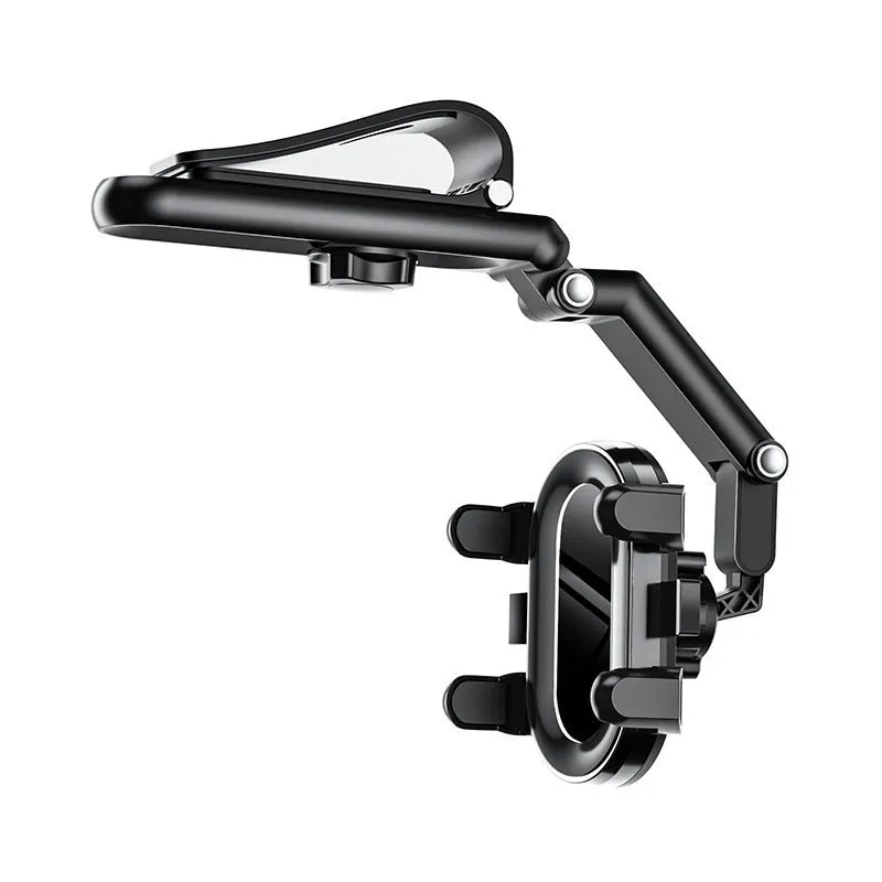 Car multi-purpose mobile phone holder desktop bracket in black with temperature-resistant ABS and nano PU for 4.0-7.0 inch smartphones