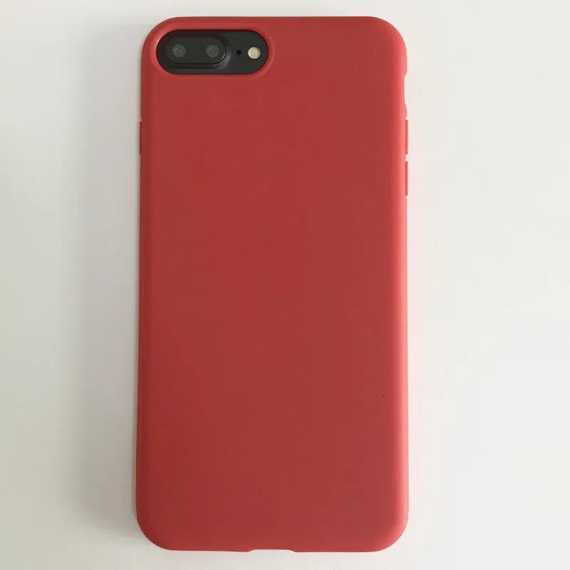 Soft TPU silicone phone case for iPhone 12 and 13 series, solid colour protective cover