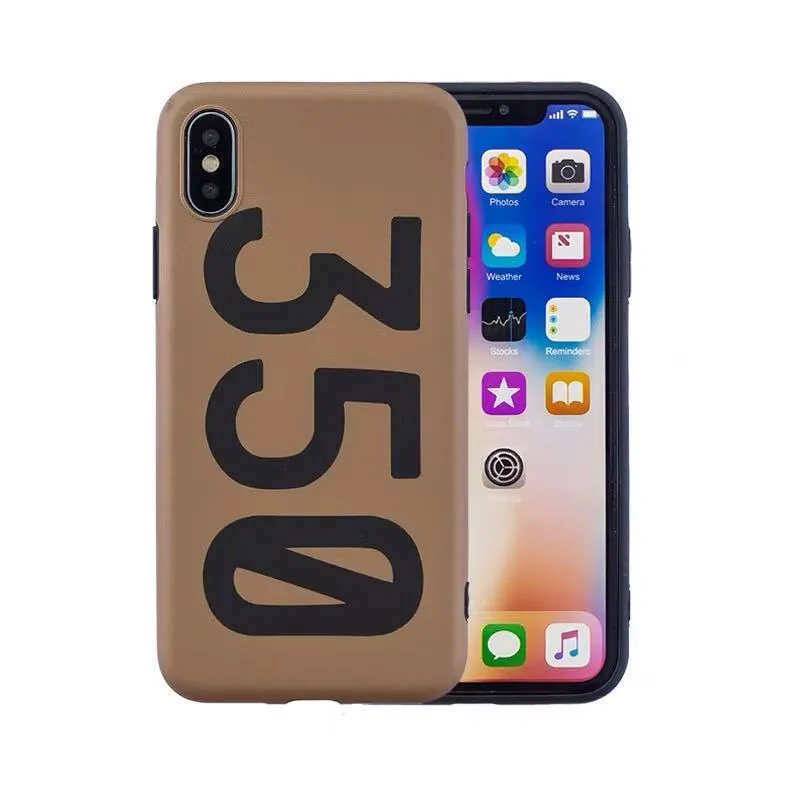 Number 350 brown phone case for iPhone 11 11ProMax 6plus 6s 7 8 7p 8plus x xs xr xsmax 11pro
