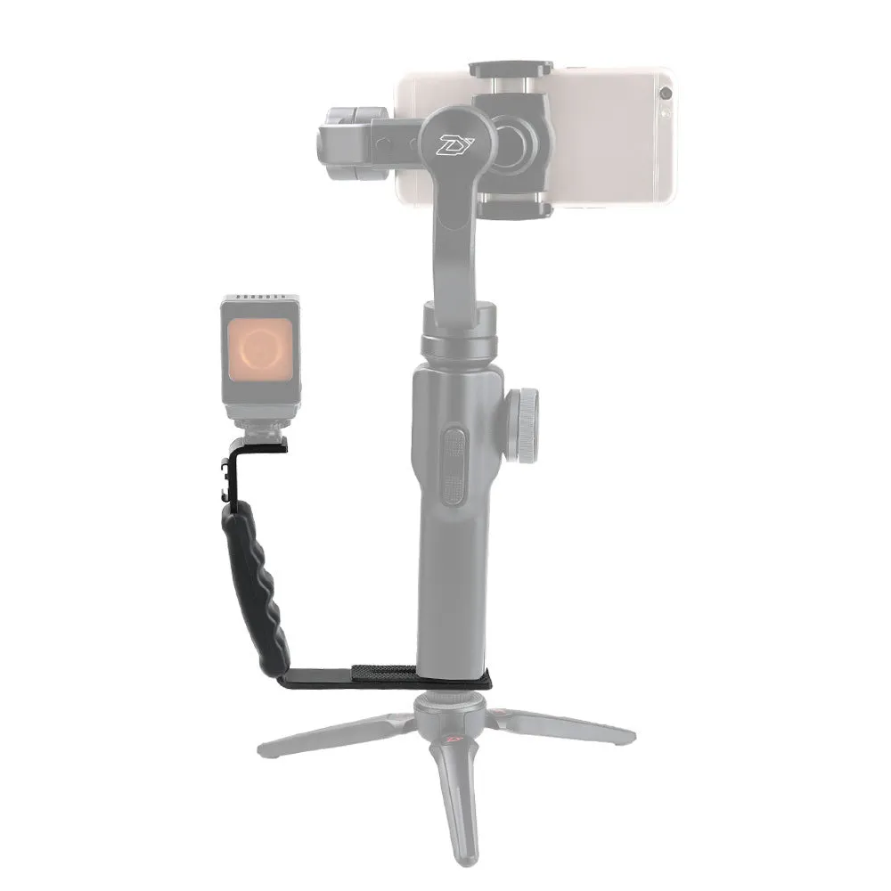 Black aluminium alloy mobile 2/3 stabilizer handheld holder for smartphone video recording