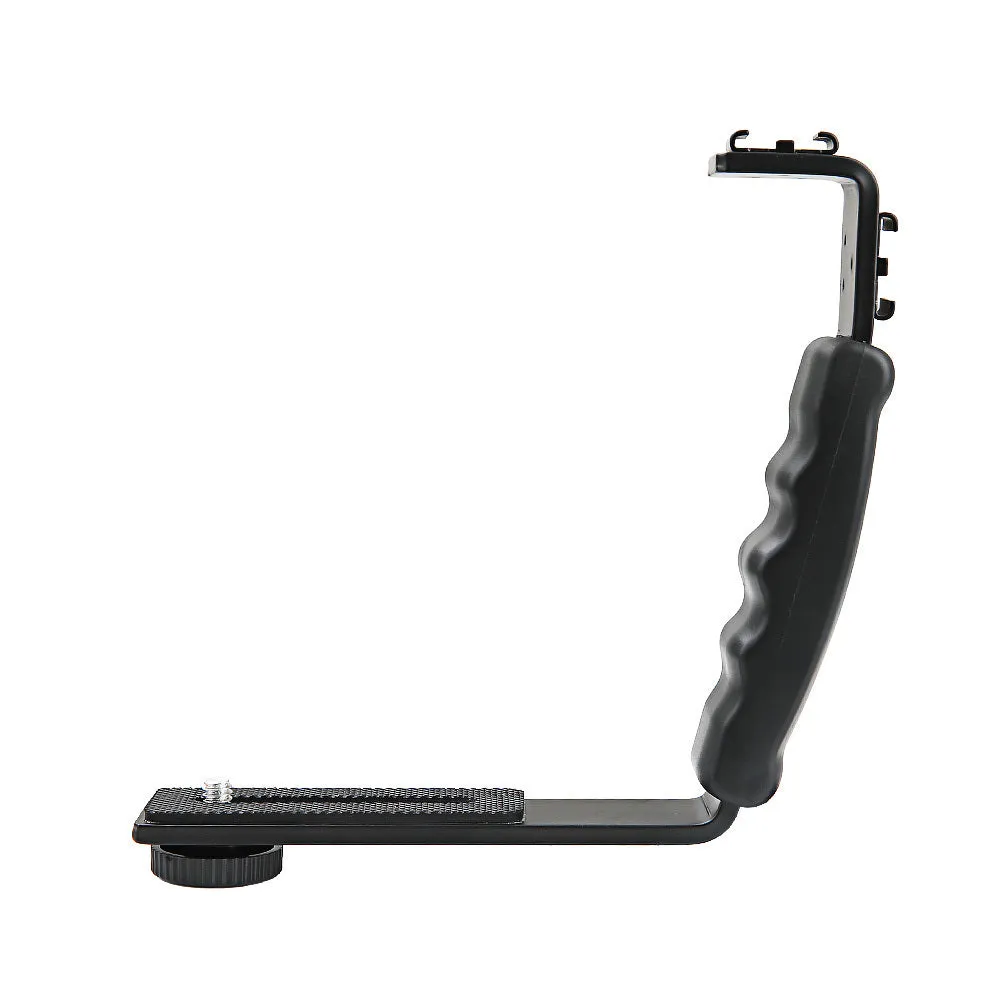 Black aluminium alloy mobile 2/3 stabilizer handheld holder for smartphone video recording
