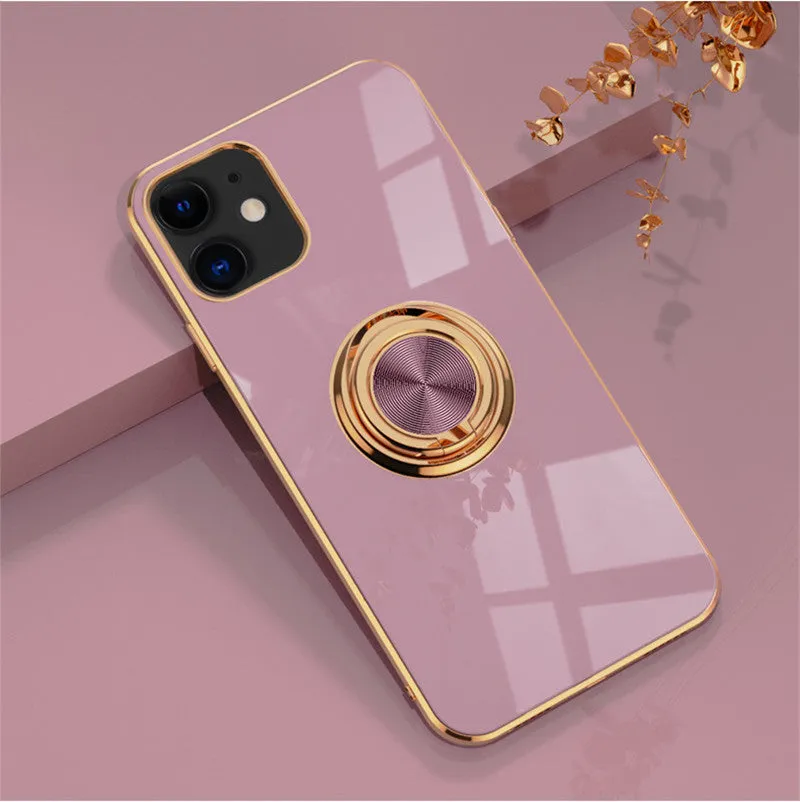 Flexible TPU silicone phone case for iPhone on a table, shown in milk tea colour.