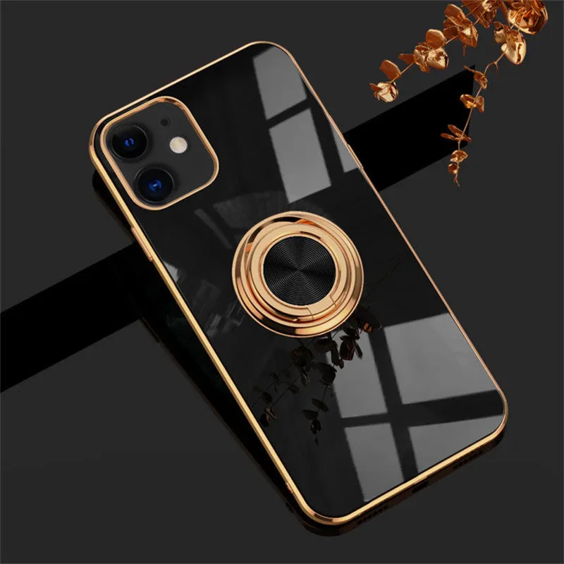 Flexible TPU silicone phone case for iPhone on a table, shown in milk tea colour.