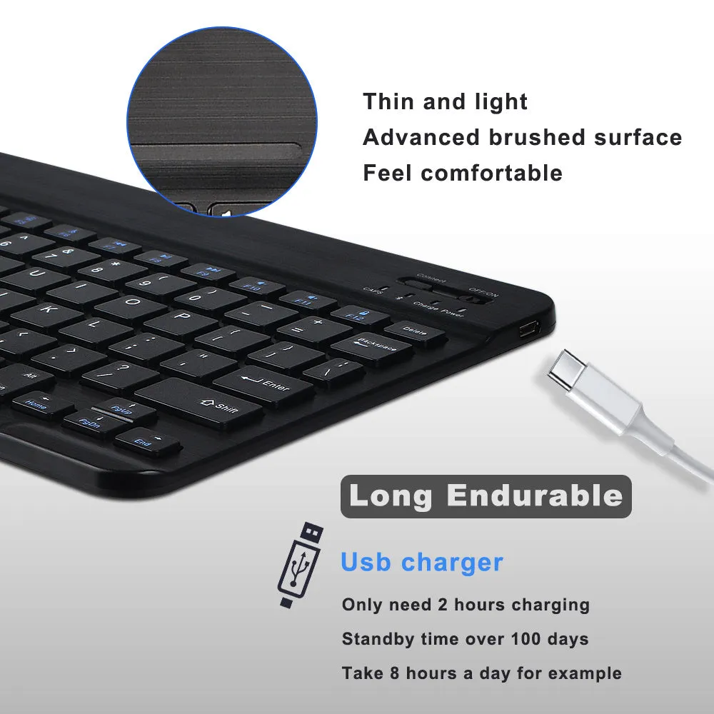 Bluetooth keyboard holster for Apple 2018 iPad Pro 12.9 detachable keyboard PU leather case black