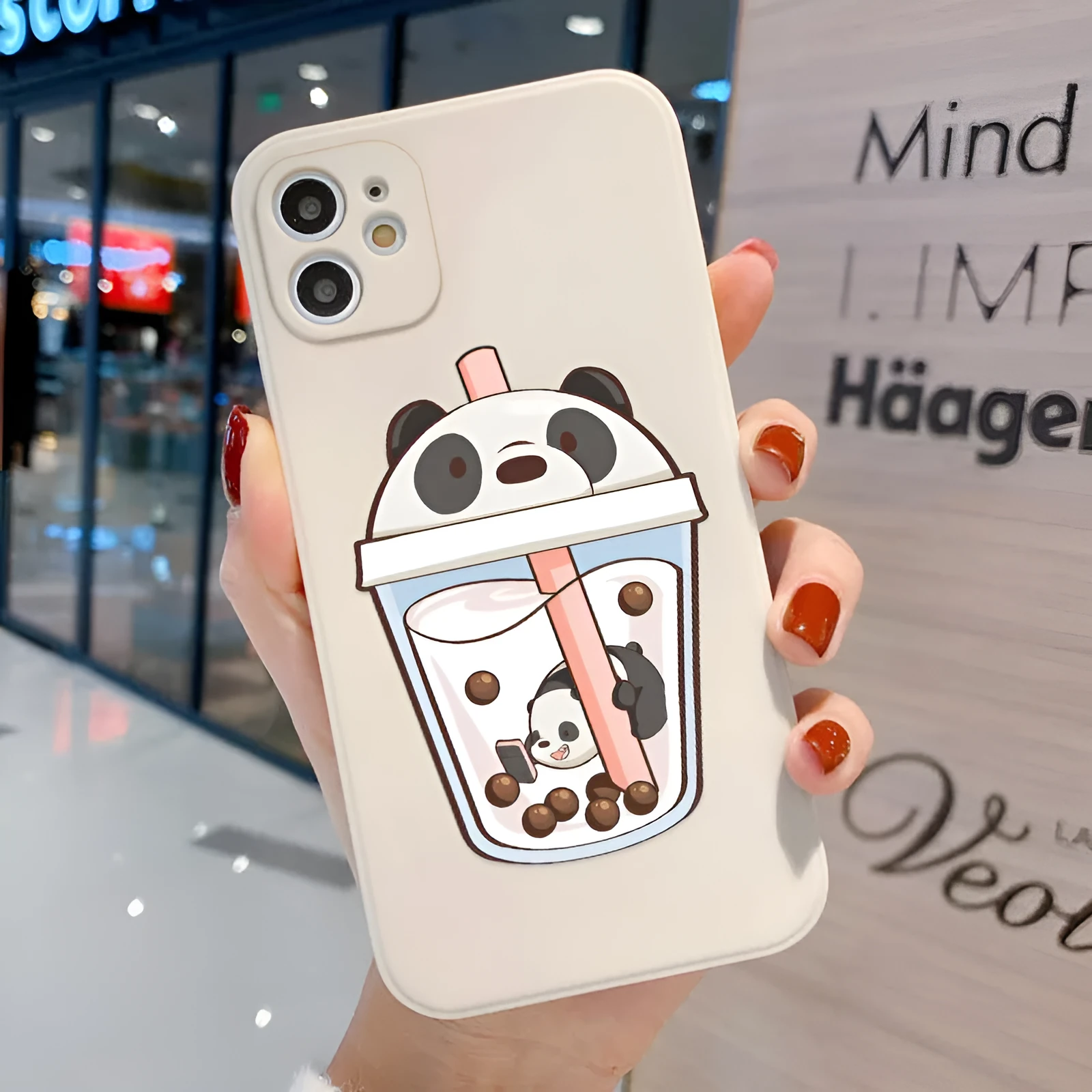 Cartoon full wrap TPU phone case for Apple 14 Pro/14 Plus/Pro Max in colour option K291