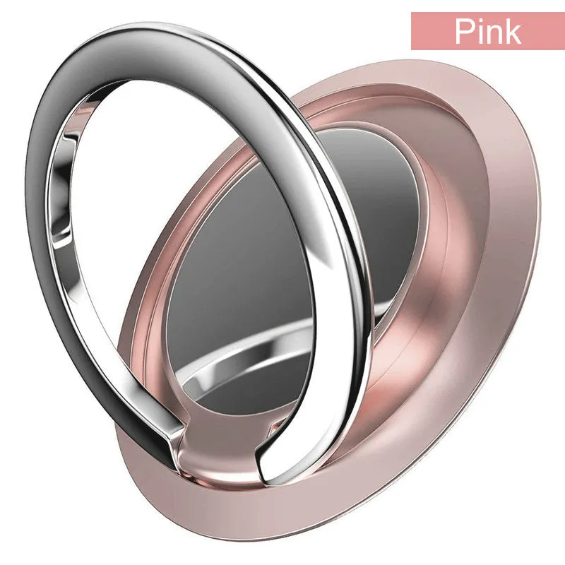 Ultra-thin mobile phone ring buckle stand in champagne gold for desktop use