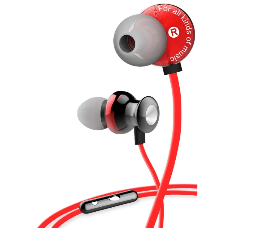 S980HI wired in-ear stereo headphones with 40mm driver and 1.8m cable in black