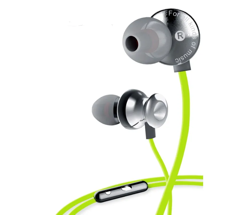 S980HI wired in-ear stereo headphones with 40mm driver and 1.8m cable in black
