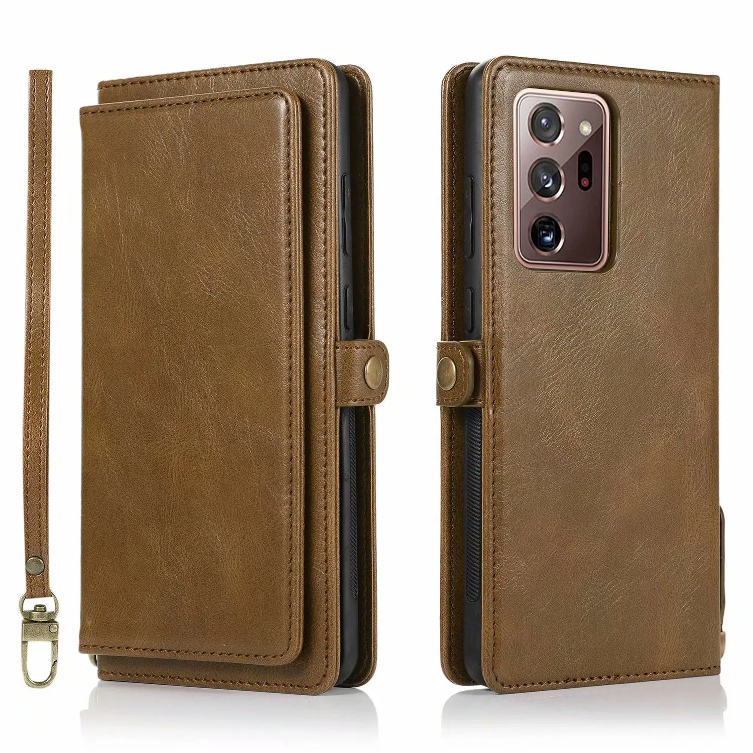 Samsung S21 phone case with Crazy Horse pattern and magnetic buckle wallet in multiple colours