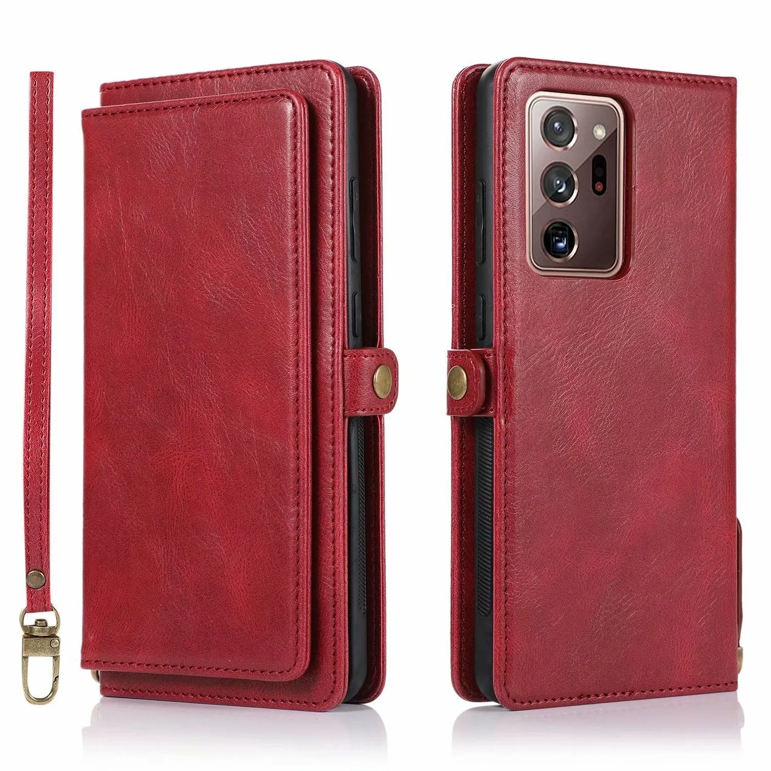 Samsung S21 phone case with Crazy Horse pattern and magnetic buckle wallet in multiple colours