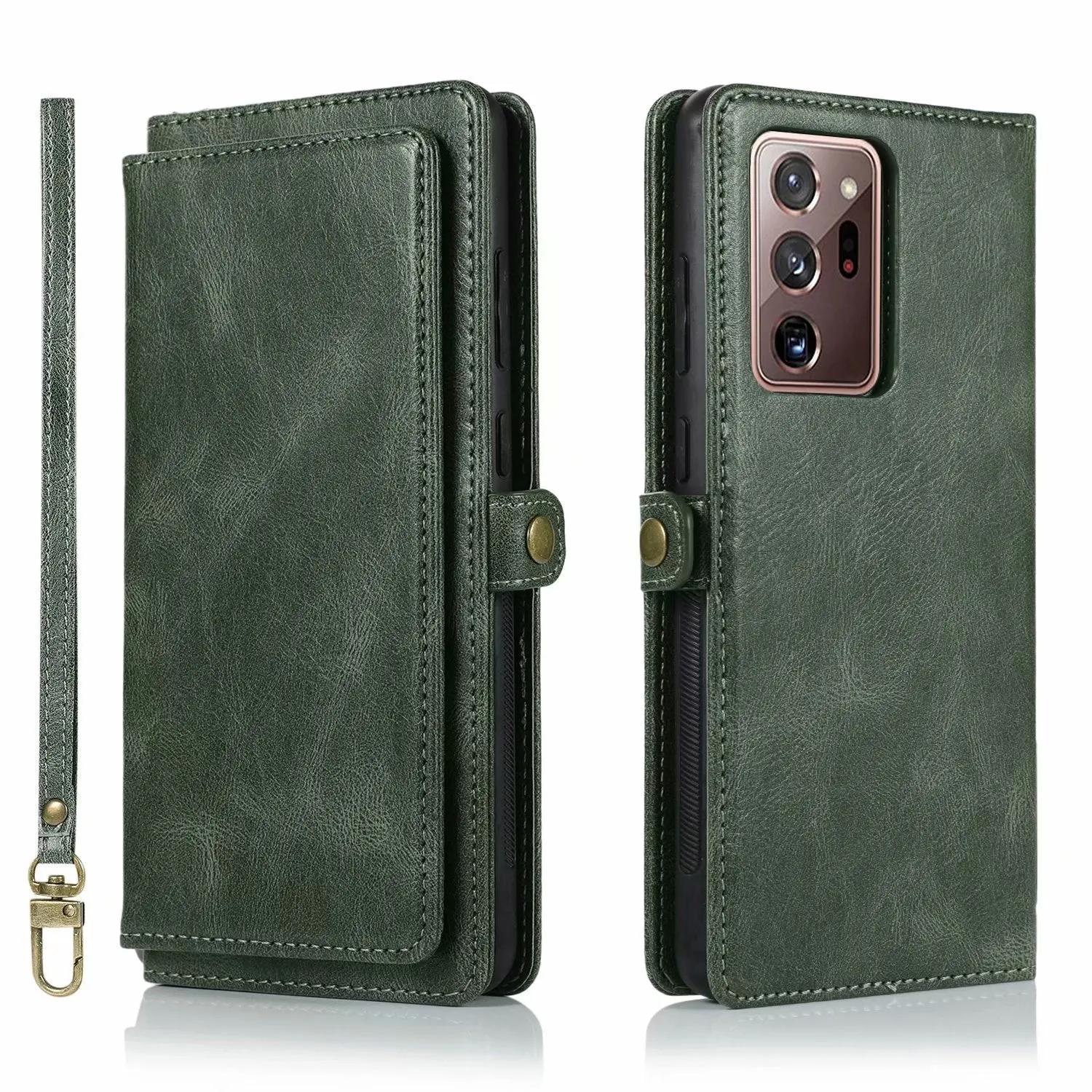 Samsung S21 phone case with Crazy Horse pattern and magnetic buckle wallet in multiple colours