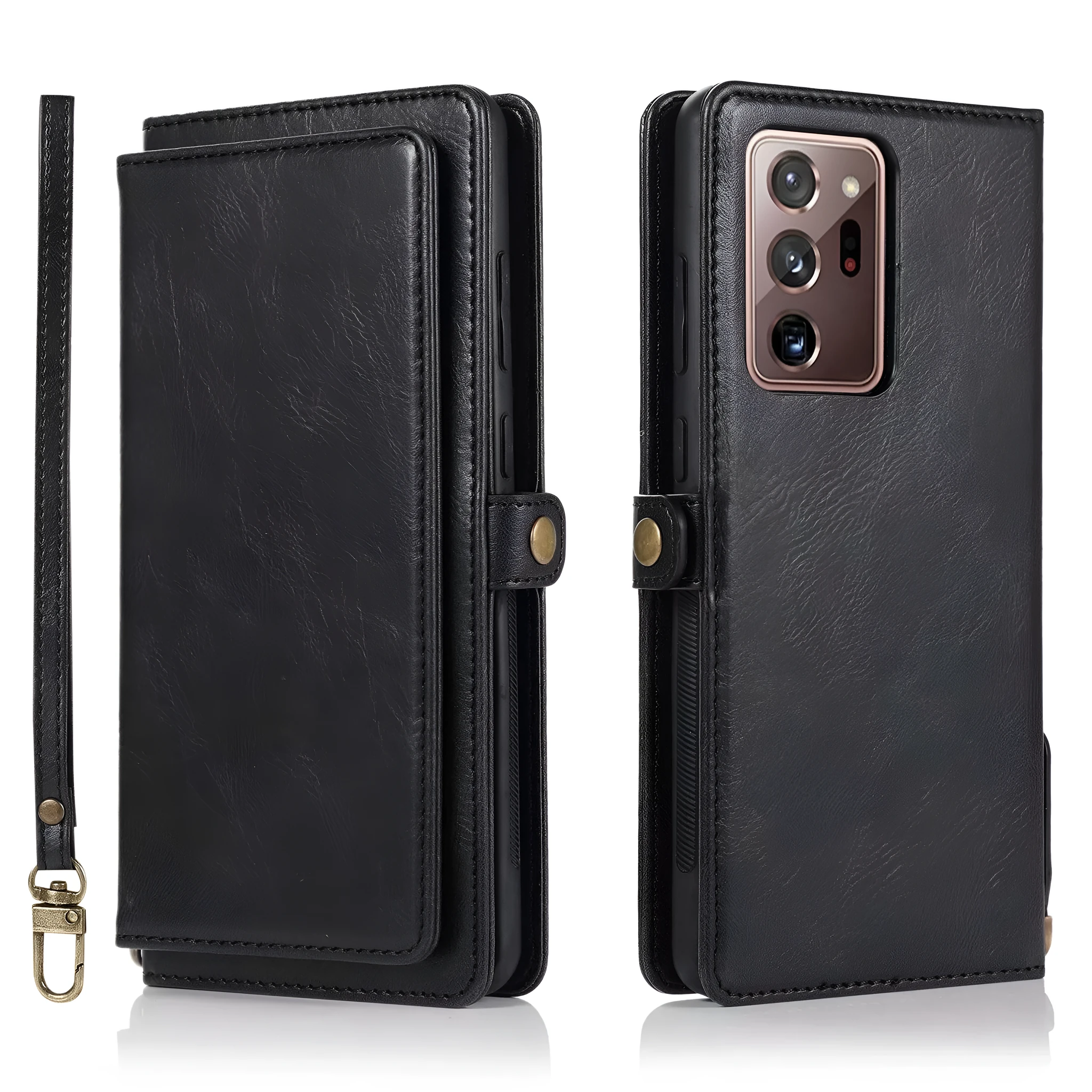 Samsung S21 phone case with Crazy Horse pattern and magnetic buckle wallet in multiple colours